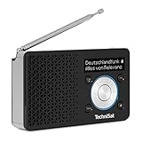 TechniSat DIGITRADIO 1 – tragbares DAB+ Radio mit Akku (DAB, UKW,...