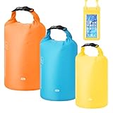 Livdouyu 3 Stück Dry Bag 3L/5L/8L Ultraleicht wasserdichte Tasche Beutel...