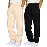 2er-Pack Jogginghose Herren Baggy Sweatpants Sporthose Herren Lang...