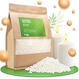 molinoRC 1kg Sojawachs für Kerzen [100% pflanzlich] - Reines Premium Soja...