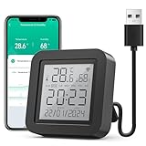 GHome Smart WLAN Thermometer Hygrometer, Smart Infrarot-Fernbedienung,...