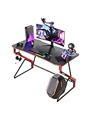 CubiCubi Gaming Tisch 100 x 60 cm, Gaming Schreibtisch mit...
