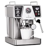 Klarstein 1,8 L Siebträgermaschine für 2 Tasse Kaffee, Mini...