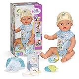 BABY born Lukas (Little Baby Boy) 36cm, Babypuppe mit 7 Funktionen für...