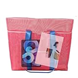 Strandtasche – Netztasche für Strandspielzeug – wasserdichter...