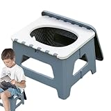 Tragbare Not-Toilette Stool, faltbare Camping-Toilette,...