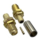 10 Stücke SMA-Stecker und Buchse Schott Crimp RG316 RG174 & RG58 RG142...