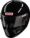 SIMPSON BANDIT HELMET SNELL SA2010 GLOSS BLACK M MEDIUM 58cm @ HELMET WORLD