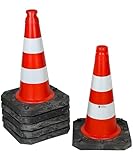 6er-Pack Premium Qualitäts Pylonen 500mm - langlebige 2,5kg schwere...
