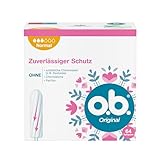 o.b. Original Normal, Tampons für mittlere/stärkere Tage, StayDry...