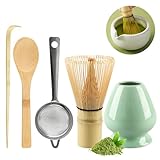 CHWNIBAY 5-Teiliges Matcha Set,Matcha Besen,Matcha Tee Set Einschließlich...