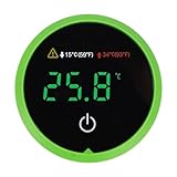 Fockety Aquarium-Thermometer, Genaue LED-Anzeige Bis ±0,9 °F,...