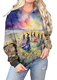 LANMERTREE Girls Will Be Mädchen Halloween-Sweatshirts Frauen Vintage Hexe...