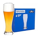 Van Well 6er Set Bavaria Weizenbiergläser klar | Bierglas geeicht bei 0.5L...