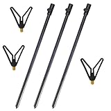 Croch Bankstick 3 STK. Rutenhalter Teleskop Erdspieße Bank Stick Set zum...