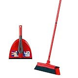 Vileda DuActiva Besen Set, 3-TLG Stiel, 2in1 Kehrset, Kein Staub...
