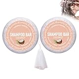 Kokosnuss Haarseife, Feste Shampooseife und Sanfte Pflegeseife für...