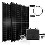 Balkonkraftwerk 1170W Solaranlage mit 800W Eway Micro Wechselrichter WiFi...