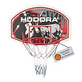 HUDORA Basketballkorb Set - Indoor & Outdoor Basketballkorb mit Brett -...