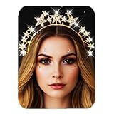 Reaky Stern-Stirnband, goldene Heiligenschein-Krone, Sterne, Kopfschmuck,...