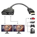 HDMI Kabel Splitter, 1-auf-2 Wege Splitter Kabel Adapter Konverter, 1080P...