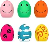 Quietschendes Spielzeug für Hunde, 6 PCS Rubber Bouncy Egg Balls mit...