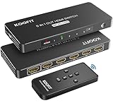 HDMI Switch Automatisch, 4K HDMI Splitter 5 in 1 Out HDMI Umschalter mit...