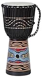 50cm Profi Djembe Trommel Bongo Drum Buschtrommel Percussion Motiv Buntes...