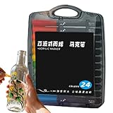 Acrylfarbmarker, 24 Stück, verblasst nicht, Marker mit Spitze für Kinder,...