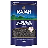 Rajah Senfsamen – Ganze, schwarze Senfkörner zum Würzen und Kochen –...