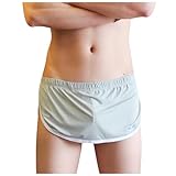 Herren-Boxershorts mit geteilten Seiten, nahtloser Rock, Schürze, lässig,...