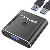 Oblinple USB 3.0 Switch, Bi-Direktional USB Sharing Umschalter 2PC mit 2...