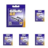 Gillette GII Rasierklingen für Rasierer, 10 Ersatzklingen für...