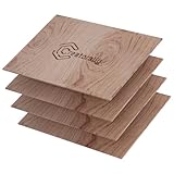 Creatorally Sperrholzplatte 3mm, 4 Stück Rosenholz A4 Holzplatte 29,7x...