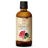 Geranium Ätherisches Öl 100ml - Pelargonium Graveolens - Geraniumöl...