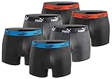 PUMA Boxershort 6er Pack Herren Basic Black Limited Edition - New Black...