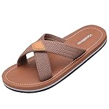 Harssidanzar Herren Cross Slide Sandalen Slip auf Bequeme Leichte Sommer...