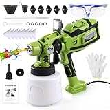 Farbsprühsystem, 850W HVLP Handfarbsprüher Farbsprühgerät mit 1400ml...