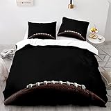 CHCHNXY Bettwäsche 135x200,Fußball Flauschige Weich Microfaser Bettbezug...