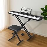 Bonnlo GPP-101 88 Tasten Halb-Gewichtetes Digitalpiano mit Dual-X-Form...