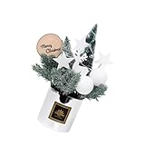 Künstliche Miniatur Weihnachtsbaum Mit Festivalbeeren Und Kiefernkegel...