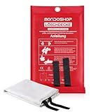 Mondoshop Löschdecke Küche Fettbrand Feuerlöschdecke - 1 m x 1 m...