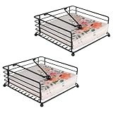 RETON 2 Stück Serviettenständer für Tische, Metall-Serviettenhalter...