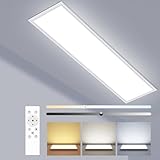 zemty LED Panel Deckenleuchte 120x30 cm, 36W 4100LM Deckenlampe Flach mit...