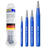 S&R Ankörner-Satz 4 tlg: 3, 4, 5, 6 mm, CrV-Stahl/MADE in...