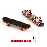 0XBIT Fingerskateboard, 2 Stück Finger Skateboard mit Mattierter...