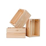 PINEEA Holzkiste Klein - Weinkisten Holz - Deko Holzkisten - Weinkiste...