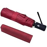 Vicloon Regenschirm, 8 Edelstahl-Rippen Auf-Zu Automatik Taschenschirm mit...