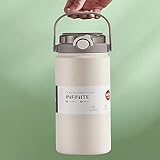 Disoza Thermobecher Kaffeebecher to Go 1000ml Reisebecher mit Strohhalm...