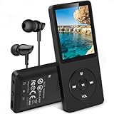 AGPTEK MP3 Player 32GB mit Lautsprecher, 70 Stunden Akkulaufzeit Kleiner...